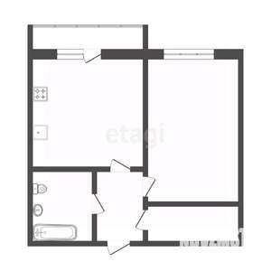 1-к квартира, вторичка, 41м2, 4/10 этаж