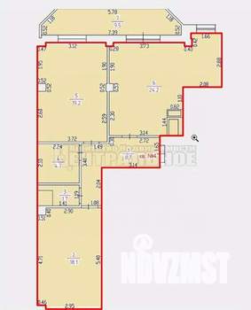2-к квартира, вторичка, 86м2, 5/10 этаж
