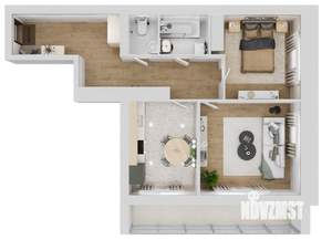 2-к квартира, вторичка, 63м2, 2/10 этаж