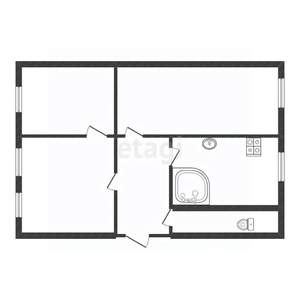 3-к квартира, вторичка, 57м2, 3/3 этаж