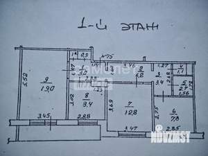 3-к квартира, вторичка, 67м2, 1/9 этаж