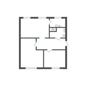 3-к квартира, вторичка, 53м2, 3/3 этаж