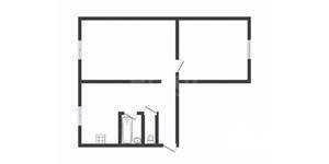 2-к квартира, вторичка, 43м2, 1/5 этаж