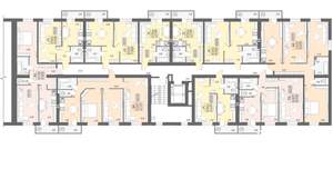 3-к квартира, строящийся дом, 68м2, 10/10 этаж
