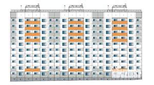 2-к квартира, строящийся дом, 74м2, 9/10 этаж