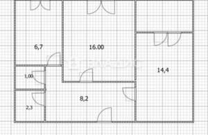 2-к квартира, вторичка, 49м2, 3/5 этаж
