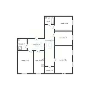 4-к квартира, вторичка, 117м2, 1/9 этаж
