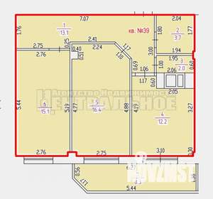 2-к квартира, вторичка, 71м2, 2/10 этаж