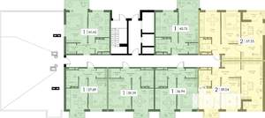 1-к квартира, вторичка, 41м2, 7/15 этаж
