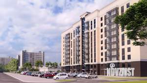 1-к квартира, строящийся дом, 41м2, 7/10 этаж