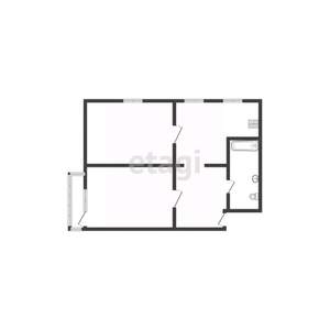 4-к квартира, вторичка, 61м2, 2/5 этаж