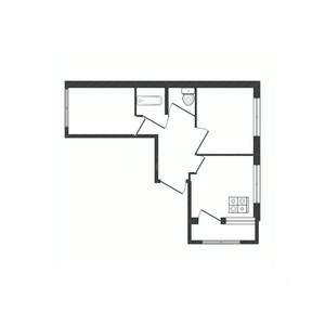 2-к квартира, вторичка, 66м2, 1/10 этаж