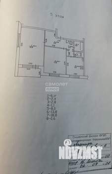 2-к квартира, вторичка, 54м2, 5/9 этаж