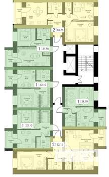 2-к квартира, вторичка, 53м2, 8/10 этаж