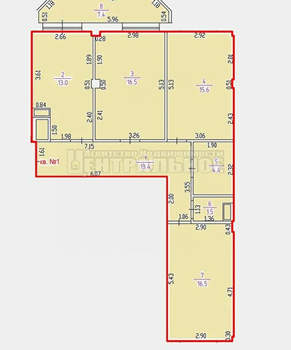 3-к квартира, вторичка, 88м2, 5/10 этаж