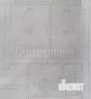 1-к квартира, вторичка, 32м2, 2/2 этаж