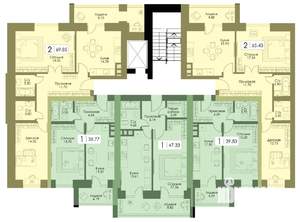 1-к квартира, вторичка, 40м2, 9/10 этаж