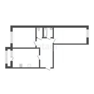 2-к квартира, вторичка, 52м2, 5/9 этаж