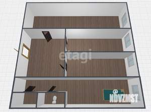 3-к квартира, вторичка, 72м2, 9/9 этаж