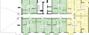 1-к квартира, вторичка, 41м2, 7/15 этаж
