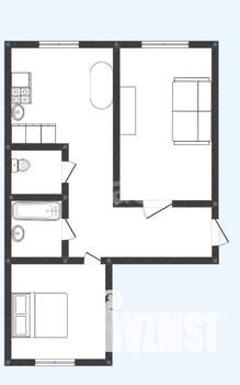 2-к квартира, вторичка, 59м2, 2/4 этаж