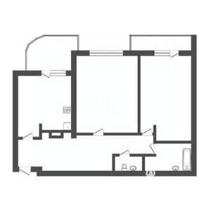2-к квартира, сданный дом, 60м2, 5/10 этаж