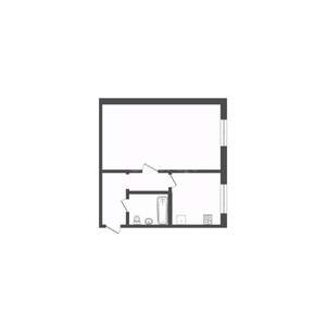 1-к квартира, вторичка, 31м2, 4/5 этаж