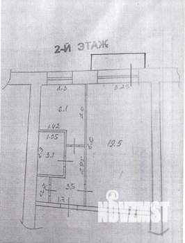 1-к квартира, вторичка, 33м2, 2/9 этаж