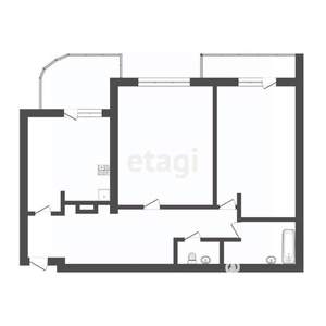 2-к квартира, вторичка, 62м2, 2/10 этаж