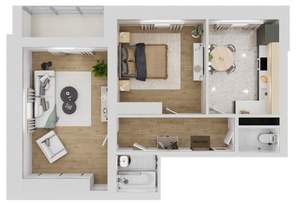 2-к квартира, вторичка, 66м2, 9/10 этаж