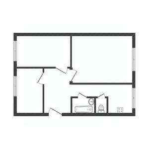 3-к квартира, вторичка, 70м2, 2/2 этаж