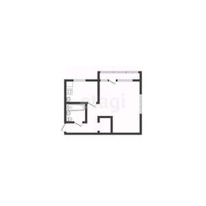 1-к квартира, вторичка, 30м2, 2/5 этаж