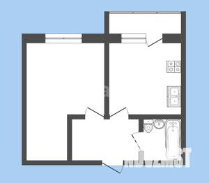1-к квартира, вторичка, 46м2, 7/10 этаж