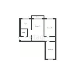3-к квартира, вторичка, 56м2, 3/5 этаж