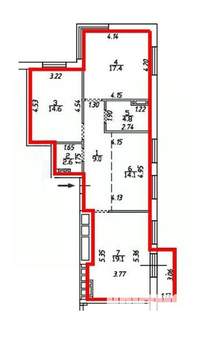 3-к квартира, строящийся дом, 85м2, 3/16 этаж