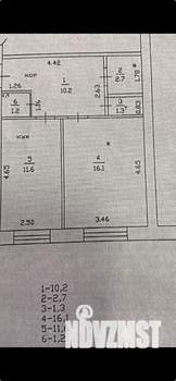 1-к квартира, вторичка, 43м2, 4/9 этаж