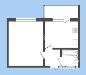 1-к квартира, вторичка, 31м2, 3/9 этаж