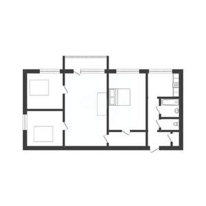 4-к квартира, вторичка, 61м2, 3/5 этаж