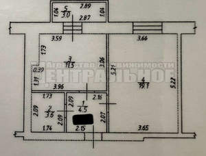 1-к квартира, сданный дом, 39м2, 9/10 этаж