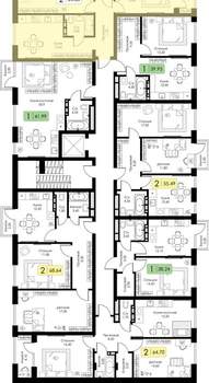 2-к квартира, вторичка, 65м2, 3/15 этаж