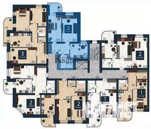 2-к квартира, вторичка, 64м2, 6/10 этаж