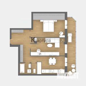 2-к квартира, вторичка, 83м2, 2/10 этаж
