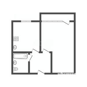 1-к квартира, вторичка, 33м2, 4/5 этаж